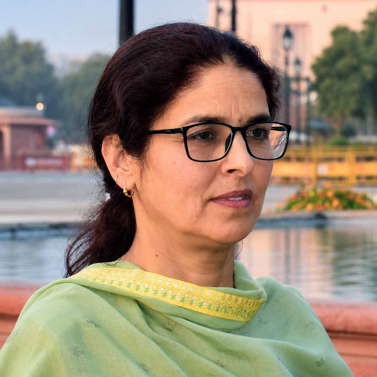 Jameela Akhter at the Rashtrapati Bhawan, New Delhi, 14 February 2024